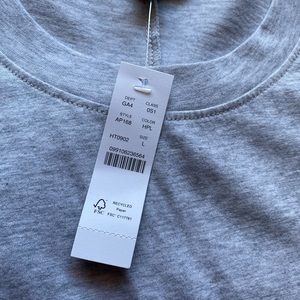 J Crew gray T Shirt dress with split on both sides